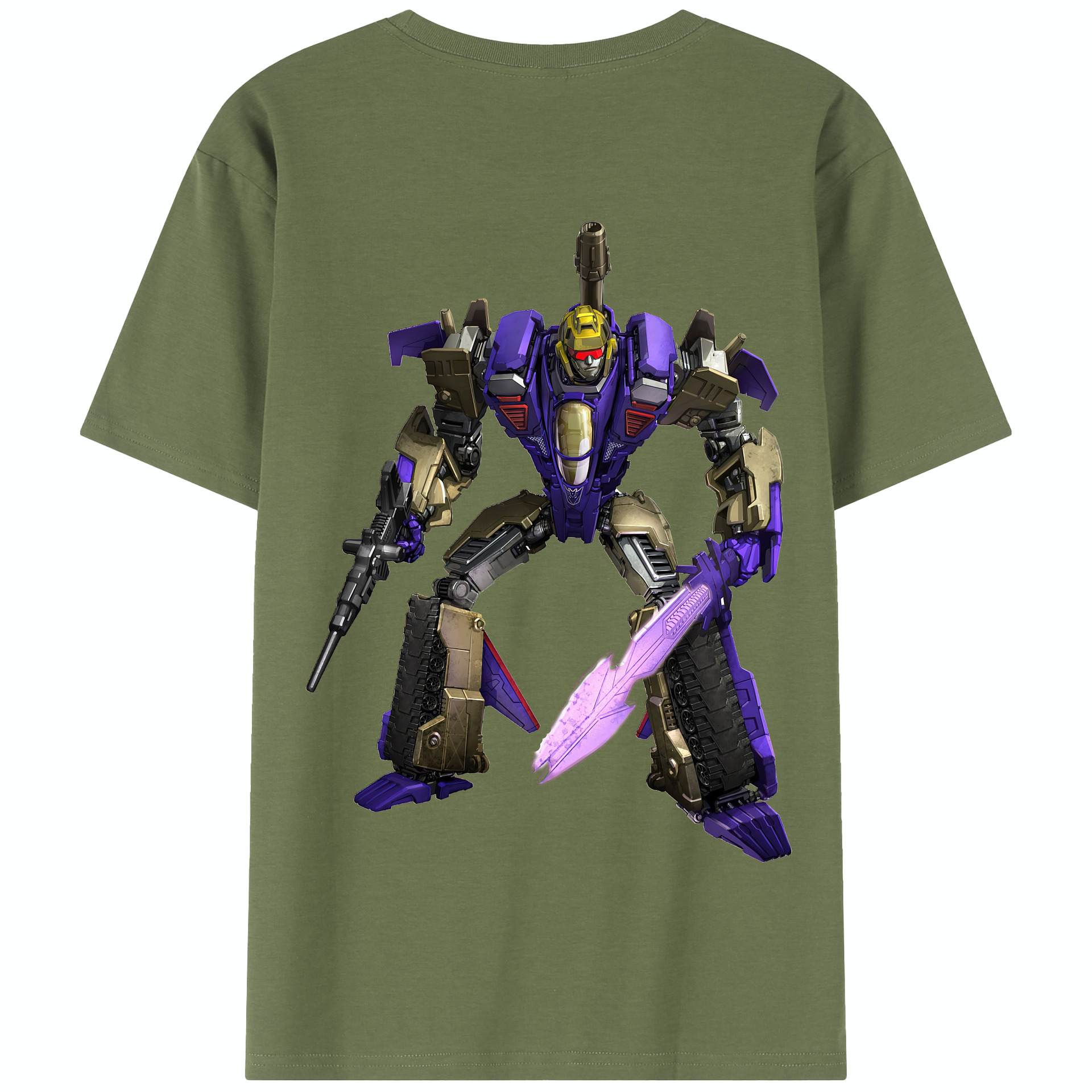 （画像用） Transformers トランスフォーマー 綿100％半袖Tシャツ（背面プリント）